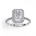 Moissanite ring for women pure silver 925 (3)