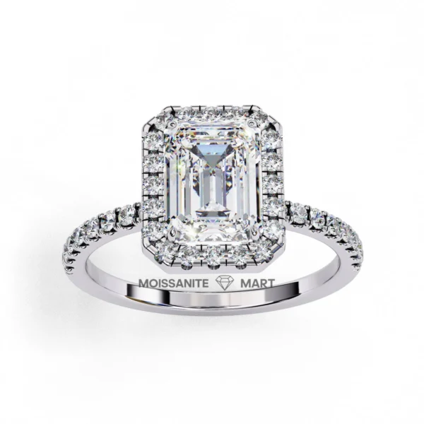 Moissanite ring for women pure silver 925 (3)