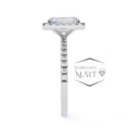 Moissanite ring for women pure silver 925 (4)