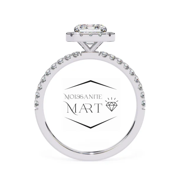Moissanite ring for women pure silver 925 (5)