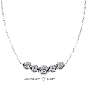 Pure Essence Multi Moissanite Diamond Necklace