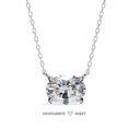 Oval Shape Moissanite Pendant
