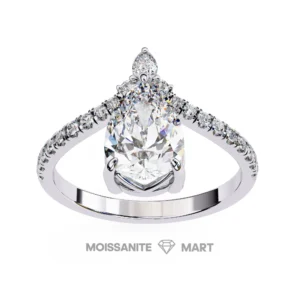Moonlit Charm Moissanite Diamond Ring