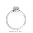 Pear Shape Moissanite Diamond Ring Crown (4)
