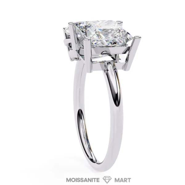Peare+Square Shape Moissanite ring for women beautiful (1)