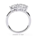 Peare+Square Shape Moissanite ring for women beautiful (2)