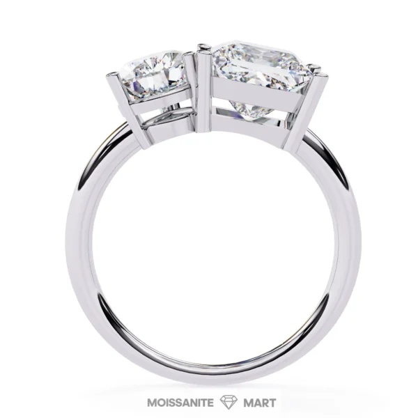 Peare+Square Shape Moissanite ring for women beautiful (2)