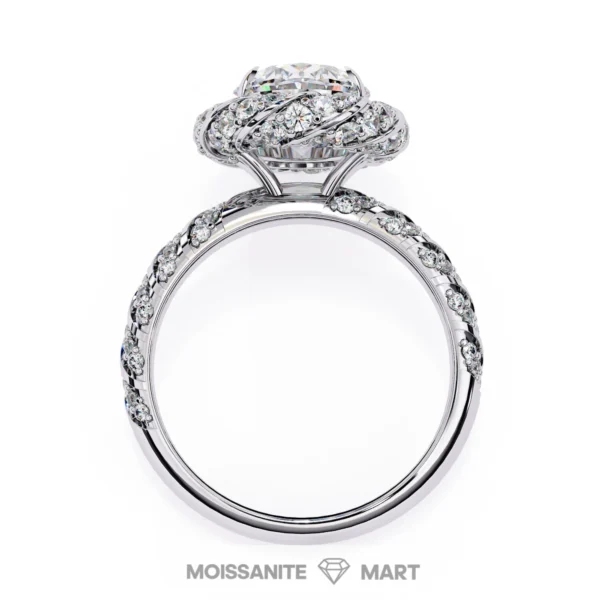 Premium Quality Moissanite Diamond Luxury Ring Italian Silver (3)