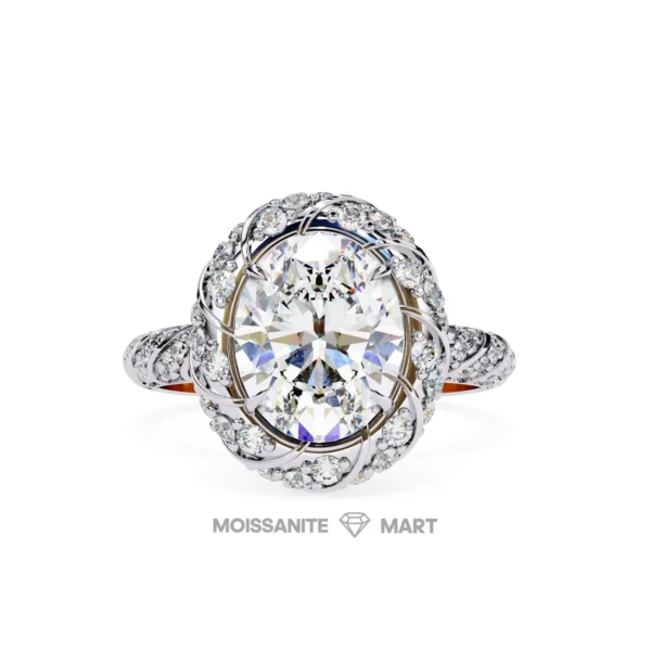 Premium Quality Moissanite Diamond Luxury Ring Italian Silver (4)