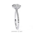 Princess cut Moissanit Stone Ring 925 silver (1)