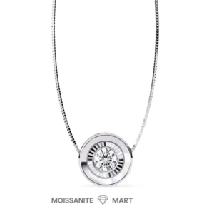 Eternal Glow Round Moissanite Diamond Pendant