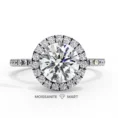 Round Moissanite Diamond Ring for women (1)