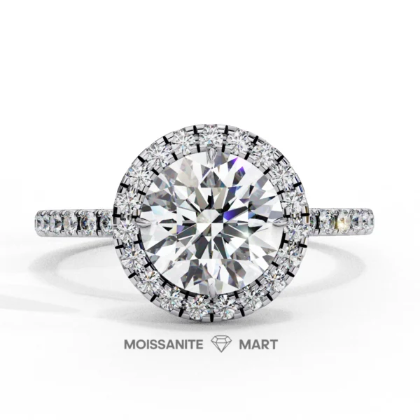 Round Moissanite Diamond Ring for women (1)
