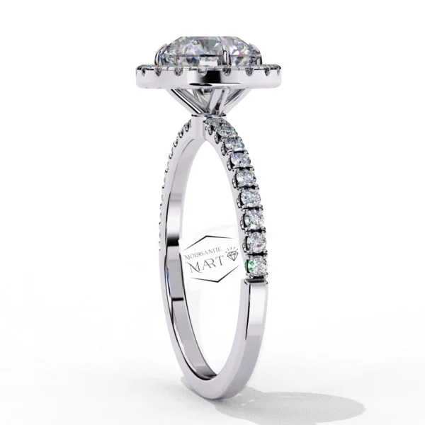 Round Moissanite Diamond Ring for women (3)