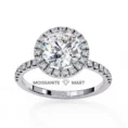 Round Moissanite Diamond Ring for women (4)