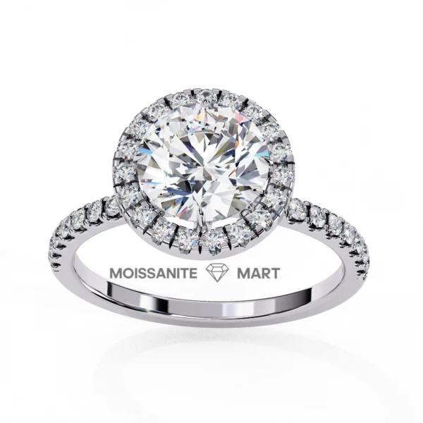 Round Moissanite Diamond Ring for women (4)
