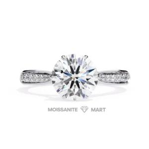 Starlit Elegance Moissanite Diamond Ring – 925 Silver