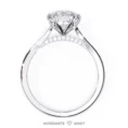 Round Moissanite Ring 925 Silver Premium Quality (2)