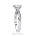 Round Moissanite Ring 925 Silver Premium Quality (3)
