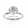 Round Moissanite Stone Ring simple and elegant stone (2)