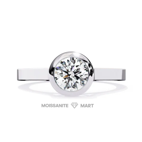 Round Moissanite Stone simpple classic (1)