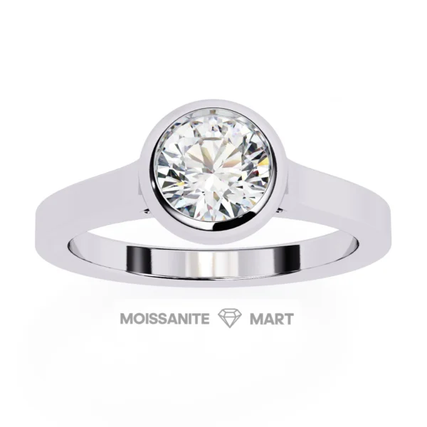 Round Moissanite Stone simpple classic (2)