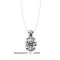 Round Moissanite diamond pendant