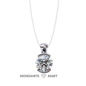 Luminous Spark Moissanite Solitaire Pendant