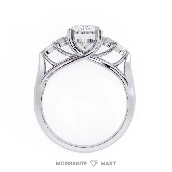 Royal Moissanite Diamond Ring in pure italian silver 925 (2)