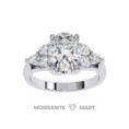 Royal Moissanite Diamond Ring in pure italian silver 925 (4)