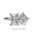 Twin Moissanite Diomaind Ring (1)
