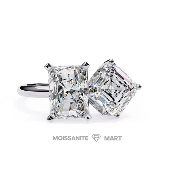 Twin Moissanite Diomaind Ring (1)