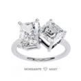 Twin Moissanite Diomaind Ring (5)