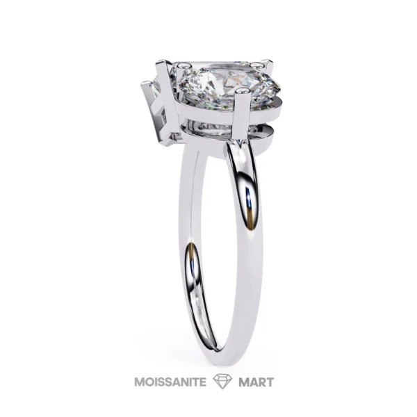 Two different shapes moissanit ring for women italian silver (3)