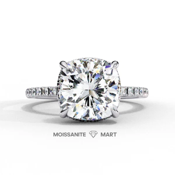cushion moissanite diamond ring for women (1)