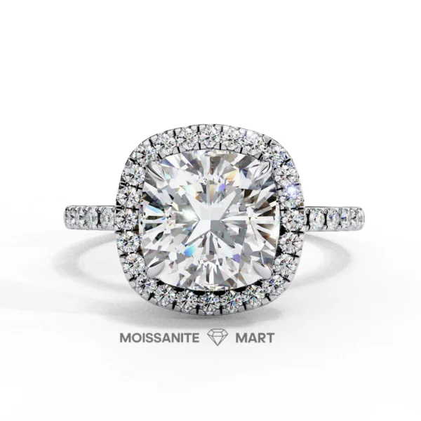 cushion shape moissanite ring for women (1)(1)