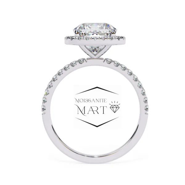 cushion shape moissanite ring for women (4)