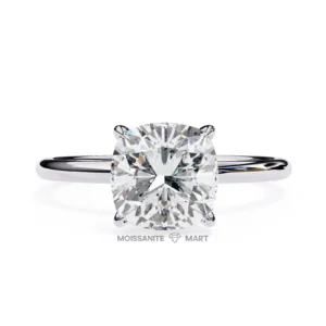 Cushion Moissanite Ring Classic Design