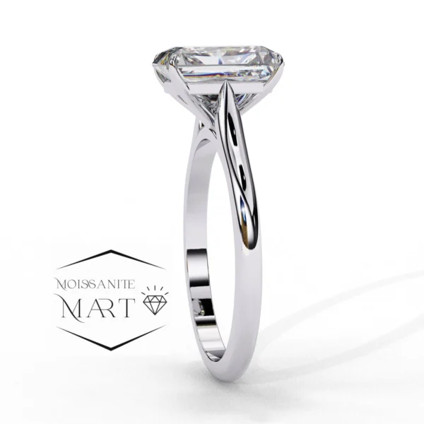 emerald cut moissanite stone rectangle shape moissanite ring women (3)