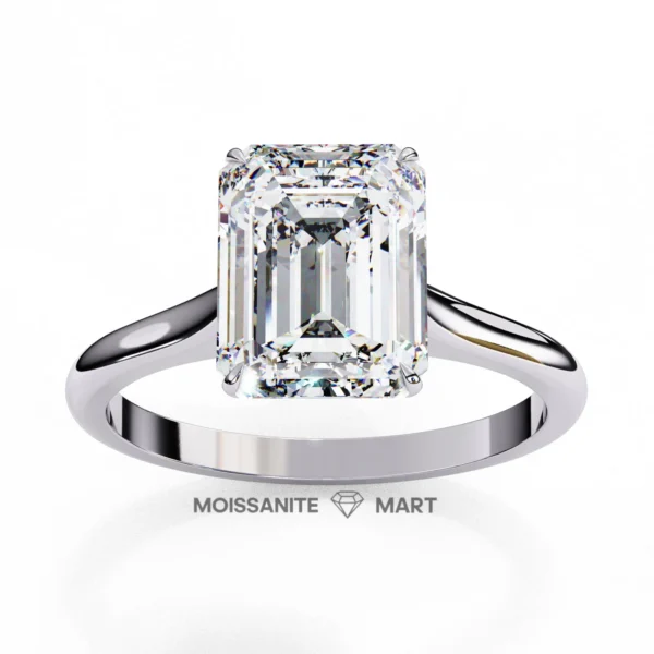 emerald cut moissanite stone rectangle shape moissanite ring women (4)