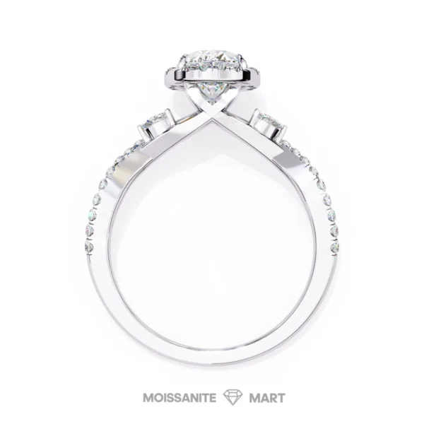 mOISSANITE diamond ring oval shape for ladies (1)