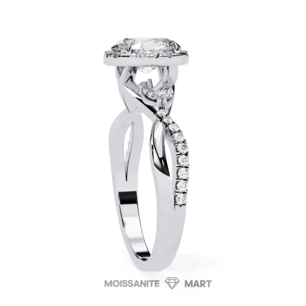 mOISSANITE diamond ring oval shape for ladies (3)