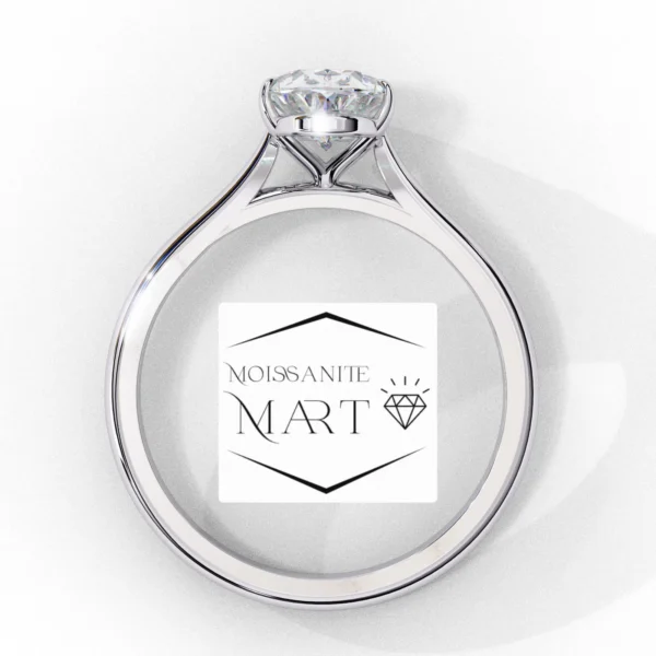 oval moissanite ring simple elegant (2)