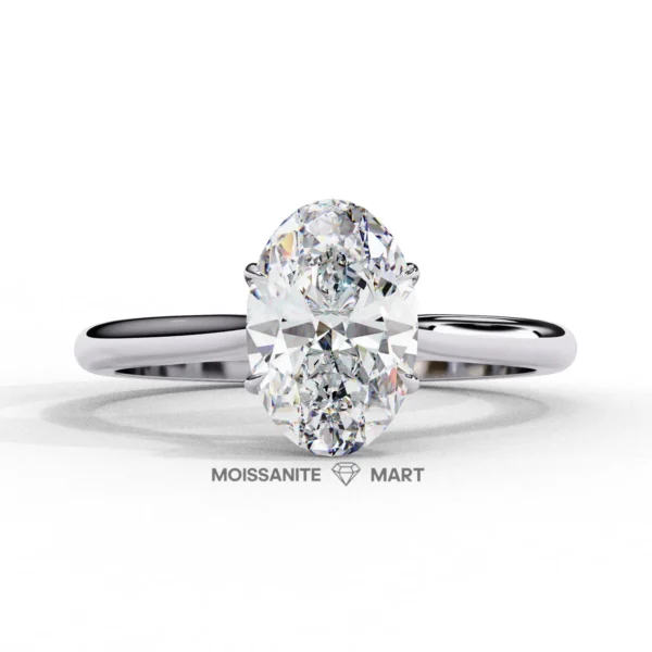 oval moissanite ring simple elegant (4)