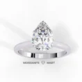 pear shape moissanite ring for women 925 silver (3)