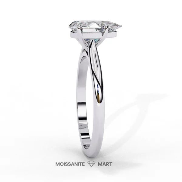 pear shape moissanite ring for women 925 silver (4)