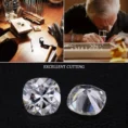 Cushion Cut square moissanite diamond stone gra certified (3)