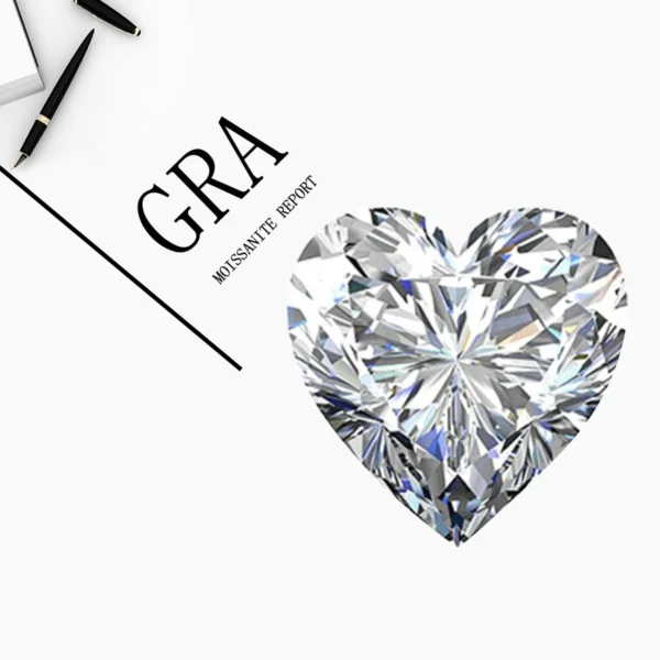 Heart Shape Moissanite Diamond Buy Online (5)