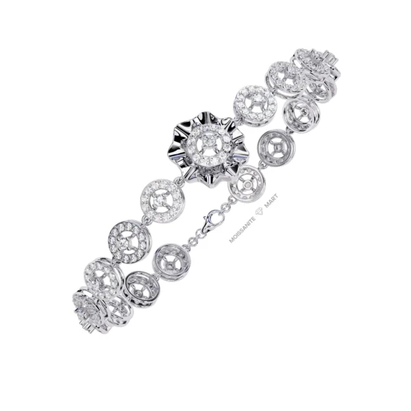 Moissanite Mart - Silver 925 Bracelets in Moissanite Diamonds (8)