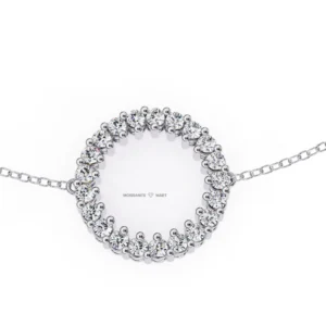 Classic Halo Moissanite Diamond Bracelet